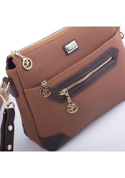 Nas Bag Kadın Postacı Çapraz Çanta Taba Kahve Lacst En 25 Cm Boy 22 Cm Çok Renkli