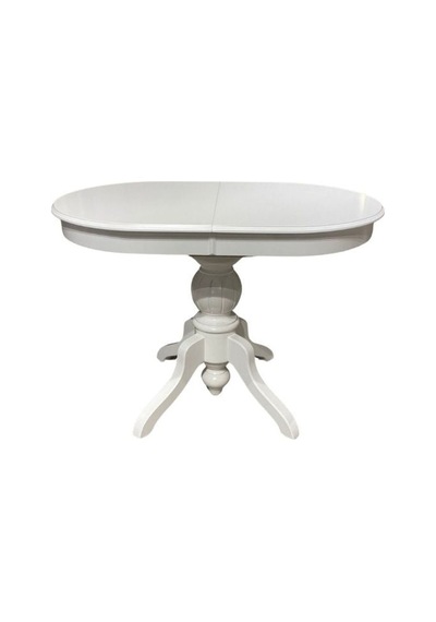 Rika Baba Ayak Oval Açılır Masa 70x110 Beyaz