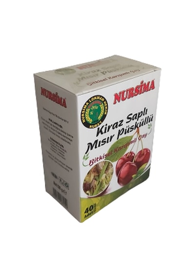 Nursima Kiraz Saplı Mısır Püsküllü Bitkisel Karışımlı Çay 40 x 2.25 G