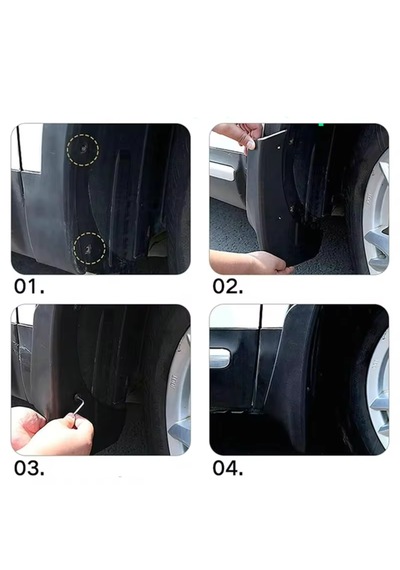 Byd Seal U Uyumlu 4lü Oto Paçalık Çamurluk Koruyucu Siyah Set