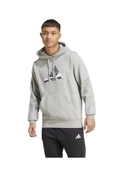 Adidas Erkek Kapüşonlu Sweatshirt M Camo 3b Hd Jm6377 Gri