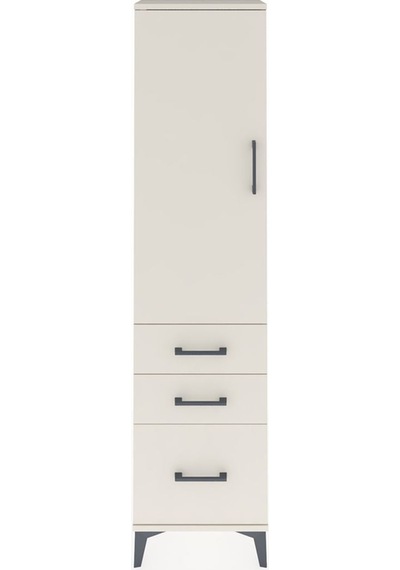Arges Dolap 2 Raflı 3 Çekmeceli Tek Kapaklı 44x30x182 Aytaşı-... Aytaşı