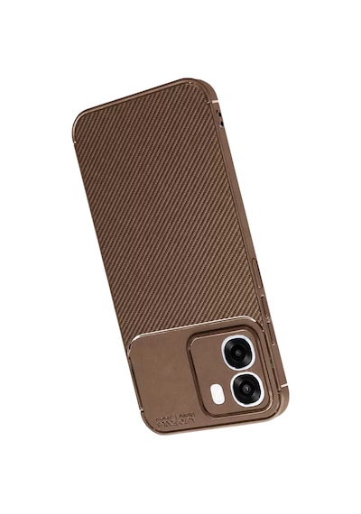 Newface Oppo Oppo A6t 5g Auto Focus Karbon Kapak - Kahverengi