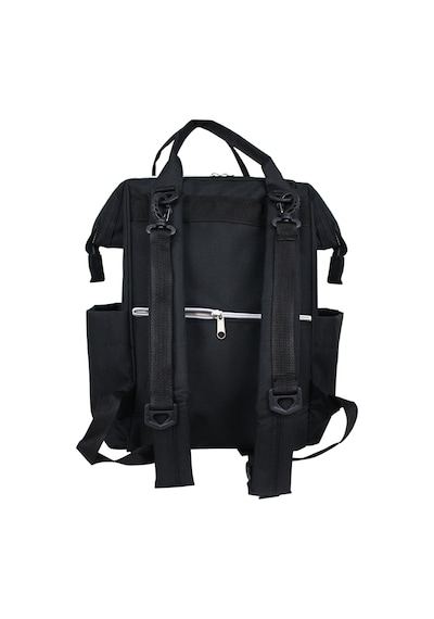 Stylo Star Baby Bag Anne Bebek Bakım Sırt Çantası Silver Black Siyah