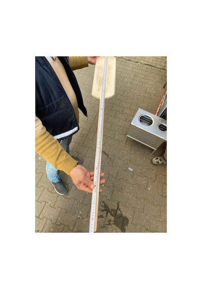 Ahşap Fırın Küreği Pizza Pide Lahmacun Küreği Fırın Küreği 115x45x15cm Seffaf