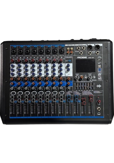 Rose Rs8-700 8 Kanal Power Mıxer 2 X 400w Max