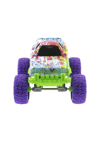 Die Cast Batik Desenli Mor Teker Araba