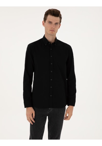 Pierre Cardin Erkek Siyah Gömlek Desenli 50311308-vr046 Siyah