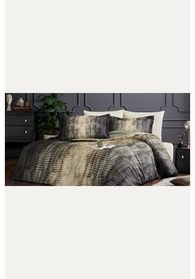Özdilek Verde Çift Kişilik Soft Life Saten Nevresim Takımı Yeşil