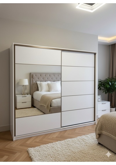Bulut Sürgülü Dolap Gardırop Byz 230 Cm