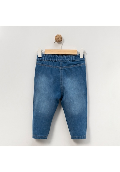 Erkek Çocuk 1-4 Yaş Kot Pantolon Koyu Mavi