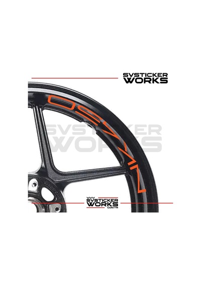 Cfmoto 450nk Jant Sticker Jant İç Yazı 8'li Set Sticker Etiket