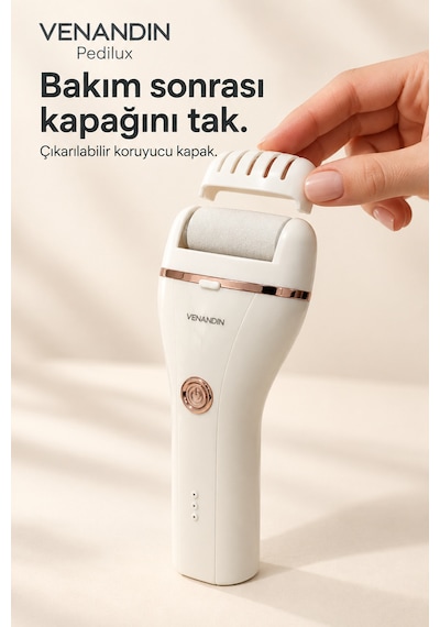 Vn/pl-001 Pedilux Şarjlı Elektrikli Ayak Törpüsü Ipx6, 45 Dakika - Beyaz