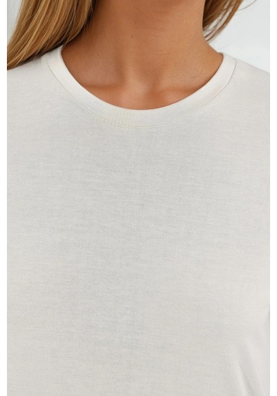 Hiccup Busem Rahat Kesim Yırtmaçlı Midi Elbise Taş Doğal