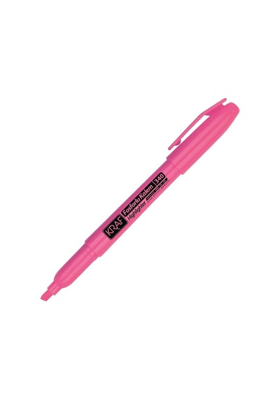 Kraf Kalem Tipi Fosforlu Kalem 340 Pembe