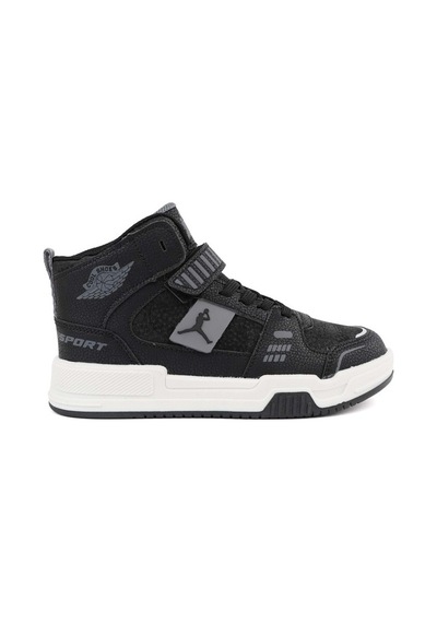 Cool King Uzun Çocuk Sneaker Spor Ayakkabı Siyah