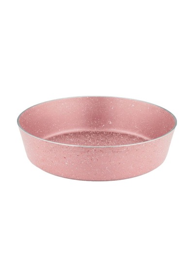 28 Cm Granit Ezme V Fırın Tepsisi - Pembe Pembe