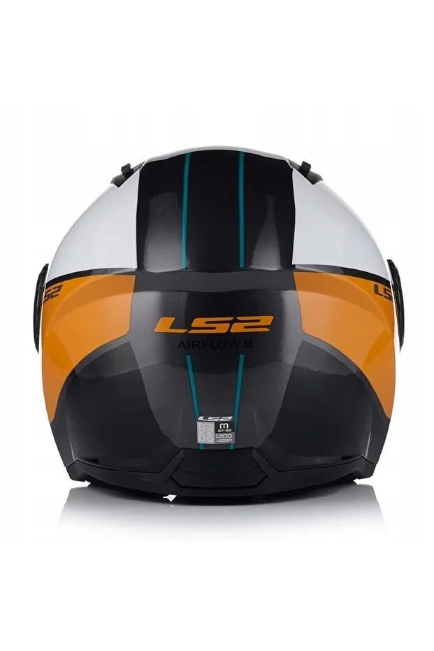 Airflow 2 Cover White Brown Açık Motosiklet Kaskı Beyaz