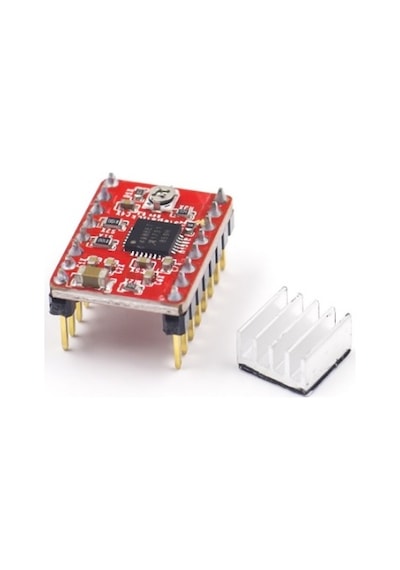 Robotiko-A4988 Step Motor Sürücü Modülü Soğutuculu 3D Yazıcı