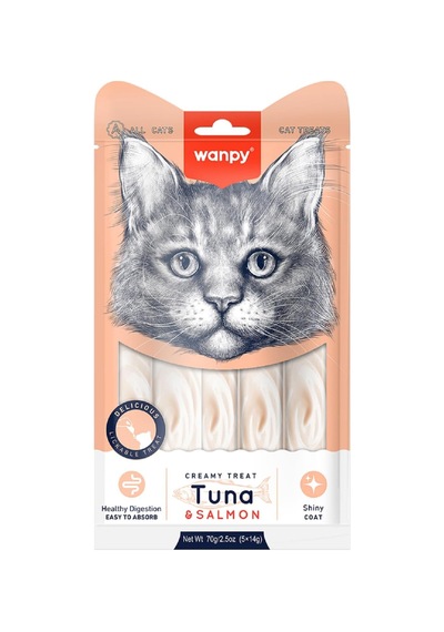 Ton Balığı&somon 5x14 Gr Likit Kedi Ödülü 12 Paket