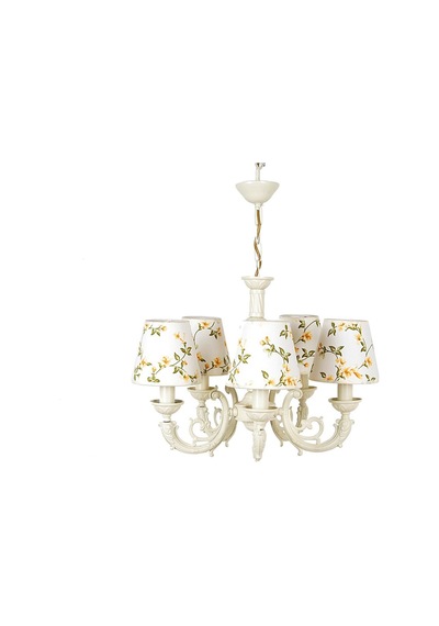 Massarelli Aline Avize Krem 5 Kollu Sarı Çiçekli Krem