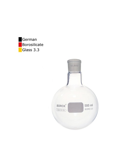 Borox Cam Balon 500 Ml - Dibi Yuvarlak - Şilifli 29/32