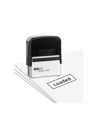 Colop Prınter C40 Siyah Kasa Siyah Keçe - 23 x 59 MM