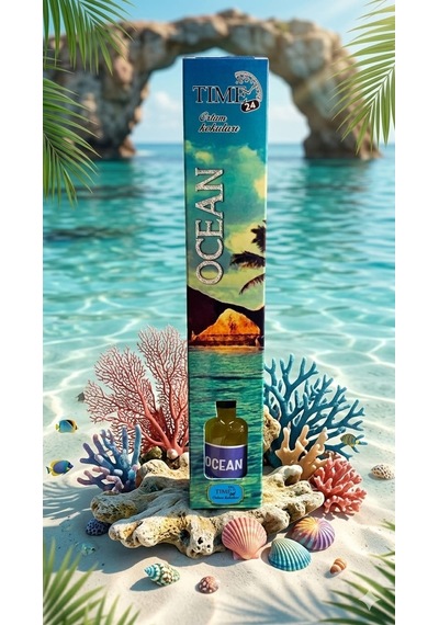 Tıme24 Ocean Oda Kokusu 50 Ml Çubuklu Ortam Kokusu Ferah Deniz Esintisi Ev & Ofis Reed Diffuser Diğer