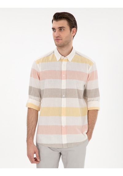 Pierre Cardin Erkek Haki Gömlek Desenli 50303448-vr027 Haki