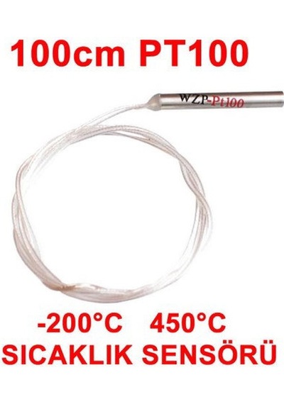 Çin Wzp-pt100 ,m4-31mm 2-kablo/100cm Pt100 Bayonet Isı Sensör