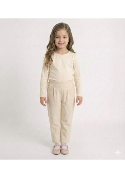Xo Kids Kız Çocuk 3lü Alt Üst Takım 4-7 Yaş 52127 Bej