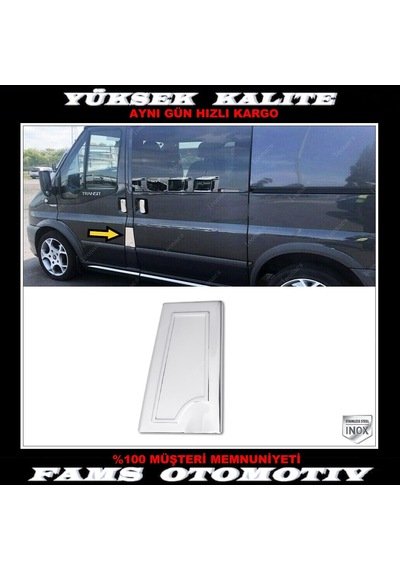 Ford Transit Paslanmaz Krom Depo Kapağı 2000-2013 Arası