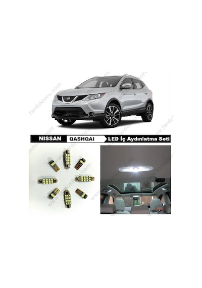 Fardoktoru Nissan Qashqai J11 Led Iç Aydinlatma Ampul Seti Beyaz