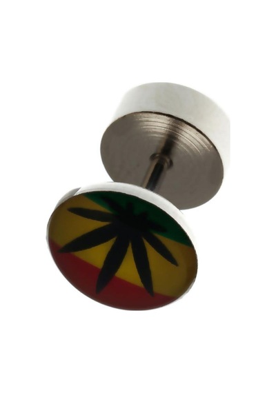 Tkpe00830 316 L Çelik Hemp Figür Vidalı Küpe K1 Diğer