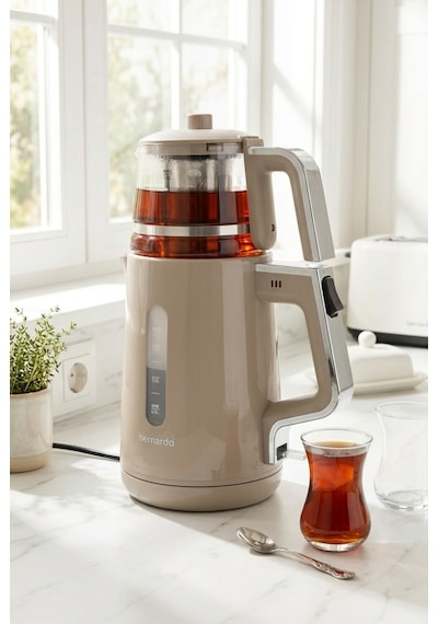 Bernardo Venedik 1.7 L Cam Demlikli Çay Makinesi