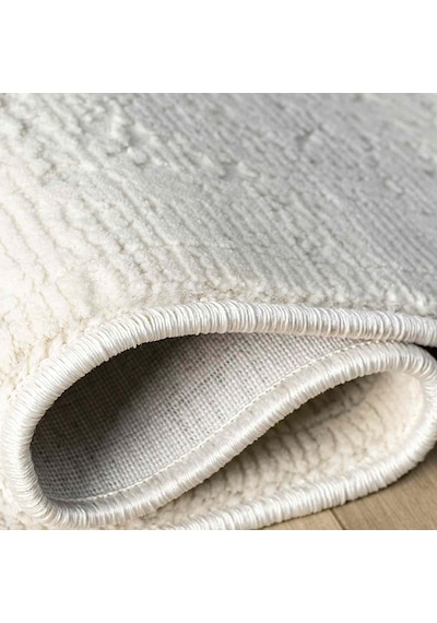 Minimal Krem Eskitme Desenli Halı - Mk12004krs