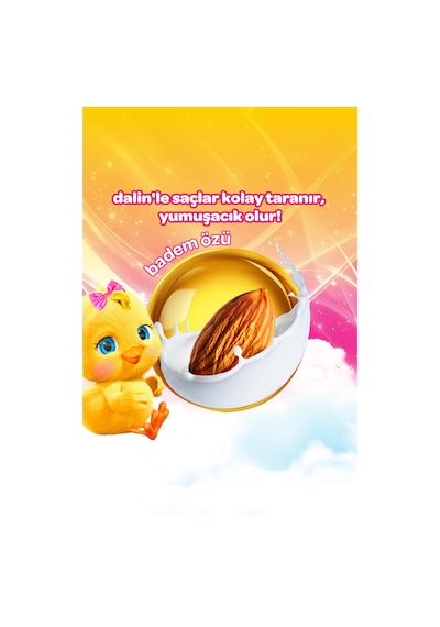 3 Adet Dalin Kolay Tarama Şampuan 700 Ml Badem