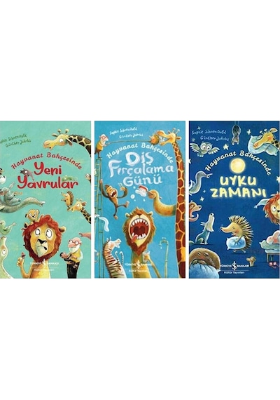 Hayvanat Bahçesinde -diş Fırçalama Günü-uyku Zamanı-yeni Yavrullar 3 Kitap 1 Arada