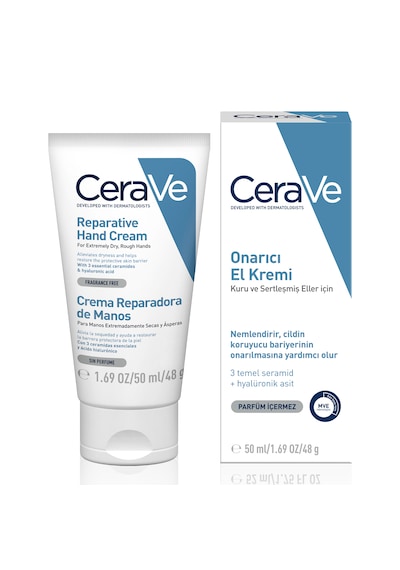 CeraVe Kuru ve Sertleşmiş Eller İçin Onarıcı El Kremi 50 ML