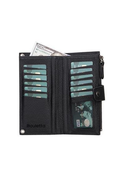 Lozan Strap 6.5 İnch Uyumlu Deri Kartlıklı Kılıf Erc1 Siyah