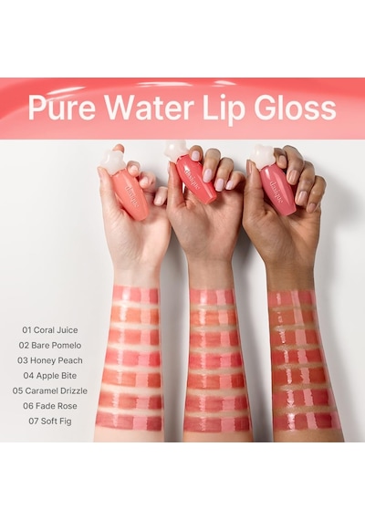 Nemlendirici Ve Besleyici, Dudak Parlatıcısı Pure Water Lip Gloss 05 Caramel Drizzle Diğer