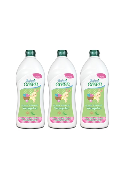 Baby's Green Organik Aloeveralı Kokusuz Çamaşır Yumuşatıcı 120 Yıkama 3 x 750 ML