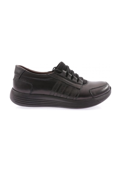 Dgn 1045-23y Kadin Dolgu Taban Lastik Bağcikliı Comfort Ayakkabi 1045-1506-R1534 Siyah