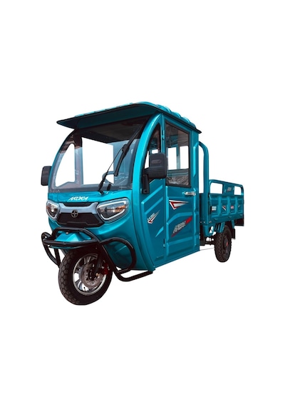 Arora E- 3 Tekerli Kapalı Kabinli Kasalı Elektrikli Motosiklet Mavi