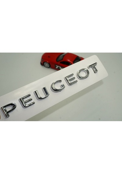 Dk Peugeot Bagaj Krom Abs 3m 3d Yazı Logo Amblem 18.5 Cm