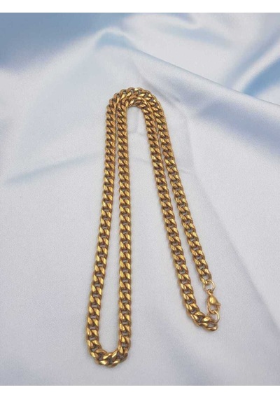 Vog Unisex Vip Çelik Altın Görünümlü 5 Mm Gürmet Model Zincir Kolye Vog Unisex Vip Çelik Altın Görünümlü 5 Mm Gürmet Model Zincir Kolye