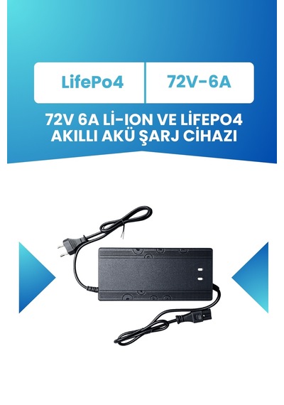 72v Lifepo₄ Batarya İçin 84v 6a Uzun Ömürlü Akıllı Şarj Aleti