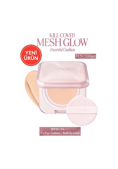 Hyalüronik Asit İçerikli Kill Cover Mesh Glow Essential Cushion Set 23n Ginger Spf50+ Pa++++