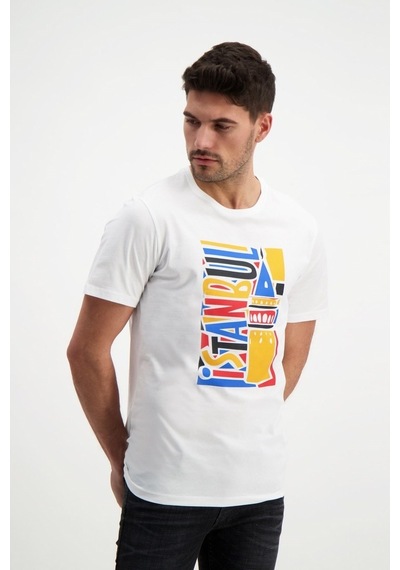 Rich Erkek Bisiklet Yaka Baskılı T-Shirt %100 Pamuk Tişört (481343905)
