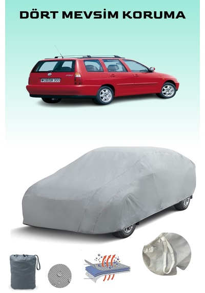 Gri Volkswagen Polo 5 Araba Brandası, Oto Örtüsü, Araba Çadırı Gri